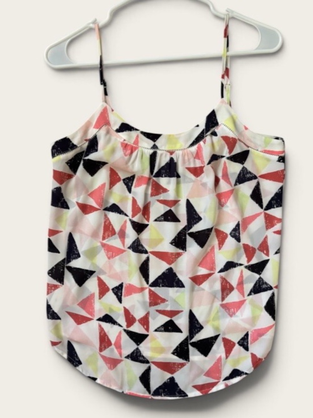 LOFT Geometric spaghetti strap top shirt XS Like New